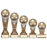 Ikon Tower Football Award Antique Silver & Gold - PA24153