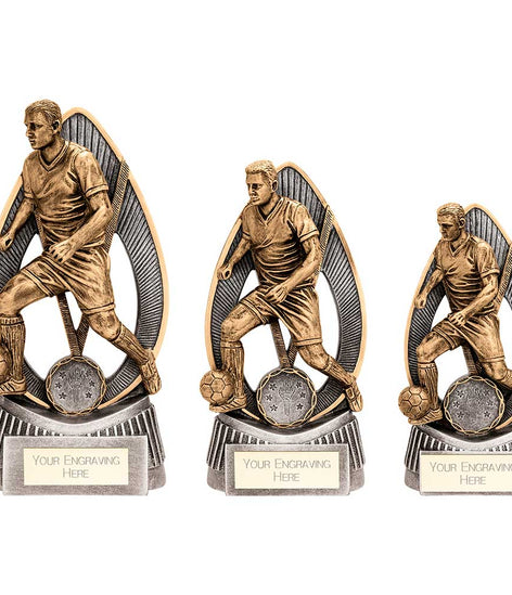 Havoc Football Male Award Antique Gold & Silver - RF24055