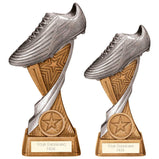 Screamer Football Boot Award Antique Gold & Silver - RF24056