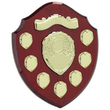 Mountbatten Annual Shield Rosewood & Gold - SH24017