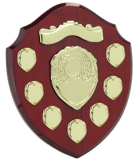 Mountbatten Annual Shield Rosewood & Gold - SH24017