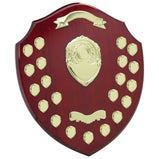 Mountbatten Annual Shield Rosewood & Gold - SH24017