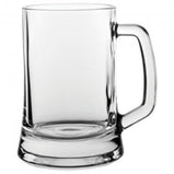 Engraved Beer tankard glass