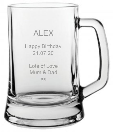 16.75oz Glass Tankard