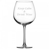 custom engraved 780ml wine glass