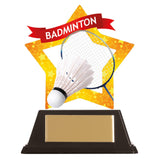 Mini-Star Badminton Acrylic Plaque - AC19634