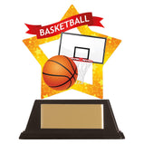 Mini-Star Basketball Acrylic Plaque -AC19636