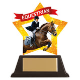 Mini-Star Equestrian Acrylic Plaque - AC19657