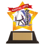 Mini-Star Karate Acrylic Blue Plaque - AC19675