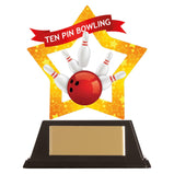 Mini-Star Tenpin Bowling Acrylic Plaque -AC19699