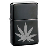 Black ice hash leaf design star lighter