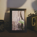 Personalised matt black photo frame