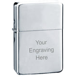 Personalised premium Chrome brass lighter