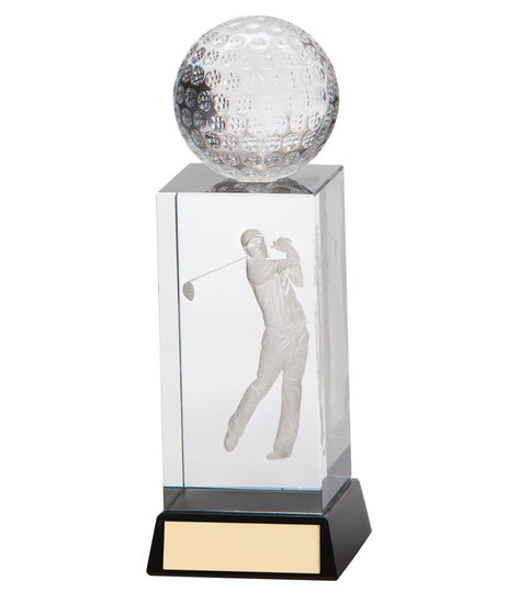 Stirling Golf Crystal Award- CR16220