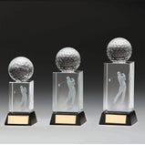 Stirling Golf Crystal Award- CR16220