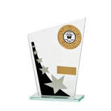 Mega Star Multisport Jade Glass Award Black & Silver -CR17528