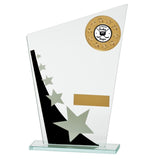 Mega Star Multisport Jade Glass Award Black & Silver -CR17528