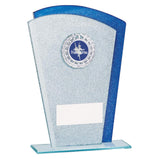 Polaris Glitter Glass Award Silver & Blue -CR19618