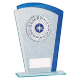 Polaris Glitter Glass Award Silver & Blue -CR19618