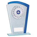 Polaris Glitter Glass Award Silver & Blue -CR19618