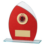 Draco Glitter Glass Award Red -CR19620