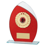 Draco Glitter Glass Award Red -CR19620