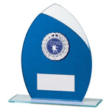 Draco Glitter Glass Award Blue -CR19621