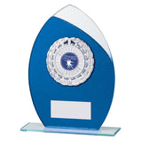 Draco Glitter Glass Award Blue -CR19621