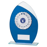 Draco Glitter Glass Award Blue -CR19621