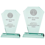 Charleston Jade Glass Award -CR20359