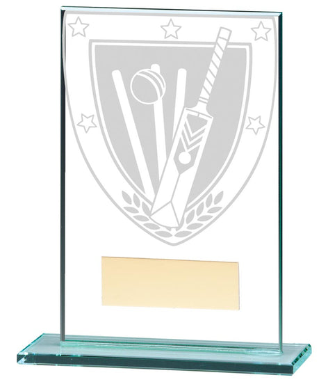 Millennium Cricket Jade Glass Award - CR20372