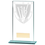 Millennium Cricket Jade Glass Award - CR20372