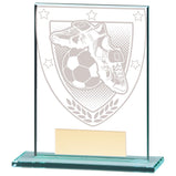 Millennium Football Boot & Ball Jade Glass Award  - CR20377