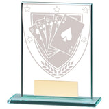 Millennium Poker Jade Glass Award - CR20387