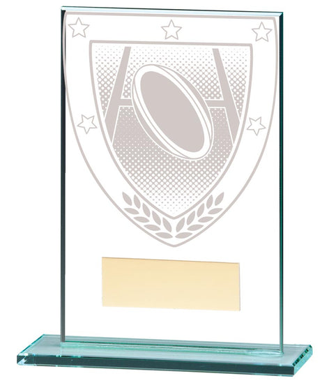 Millennium Rugby Jade Glass Award - CR20389