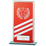 Talisman Mirror Glass Award Red/Silver -CR22010