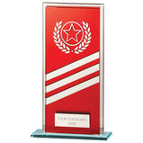 Talisman Mirror Glass Award Red/Silver -CR22010