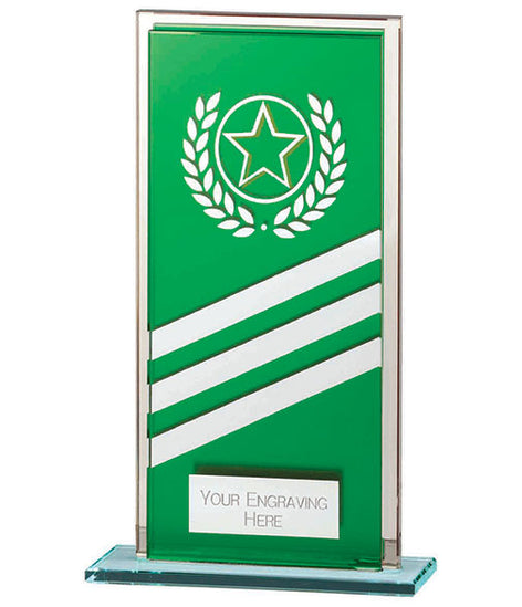 Talisman Mirror Glass Award Green/Silver -CR22011