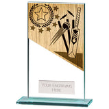 Mustang Cricket Jade Glass Award - CR22207