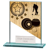 Mustang Lawn Bowls Jade Glass Award - CR22211