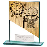 Mustang Netball Jade Glass Award - CR22214