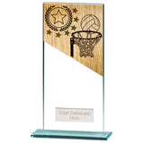 Mustang Netball Jade Glass Award - CR22214