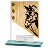 Mustang Equestrian Jade Glass Award - CR22215