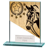 Mustang Equestrian Jade Glass Award - CR22215