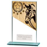 Mustang Equestrian Jade Glass Award - CR22215