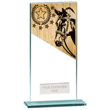 Mustang Equestrian Jade Glass Award - CR22215