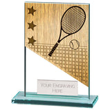 Mustang Tennis Jade Glass Award - CR22219