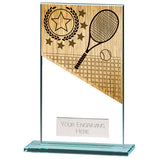 Mustang Tennis Jade Glass Award - CR22219