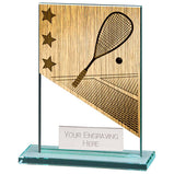 Mustang Squash Jade Glass Award -CR22220