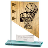 Mustang Basketball Jade Glass Award -CR22222